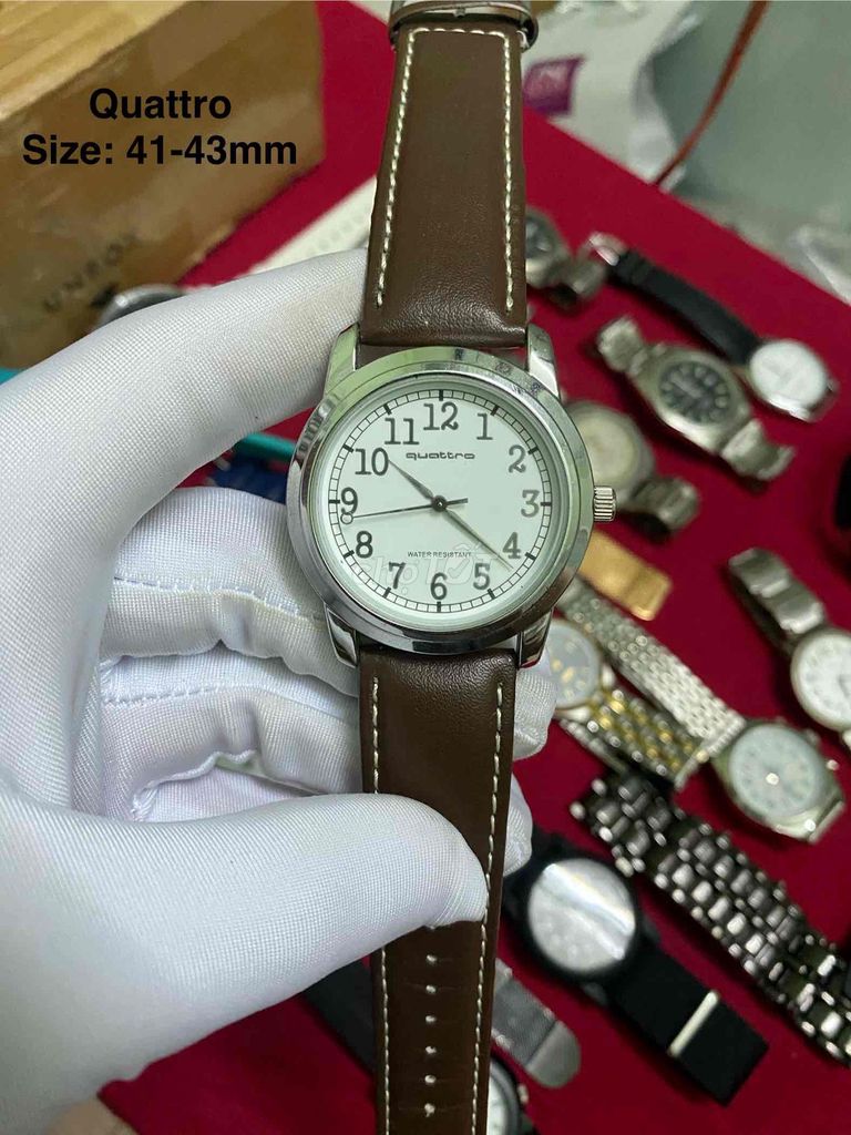 Đồng hồ Quattro Nam Dây da 41mm. Mua bán Đồng hồ tại Huyện Thủ Thừa Long An được đăng bởi MINH PHAT hình 1