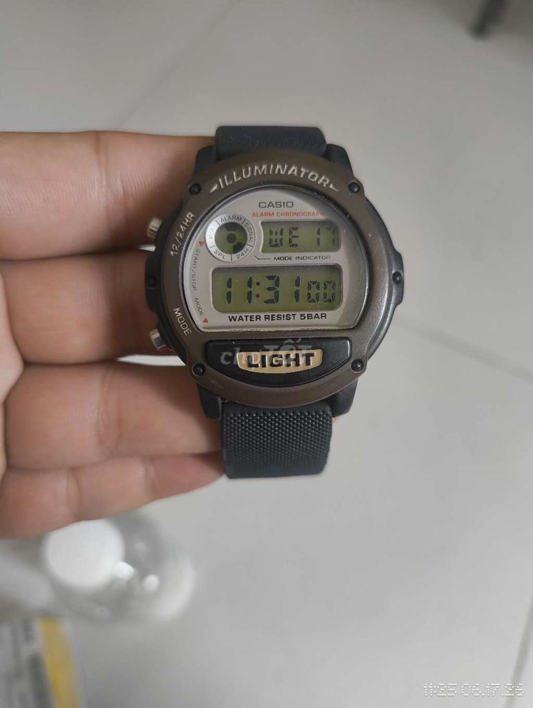 Casio W-89H Thép không gỉ Đen. Mua bán Đồng hồ tại Quận 11 Tp Hồ Chí Minh được đăng bởi Đồng Hồ BOOK OFF hình 1