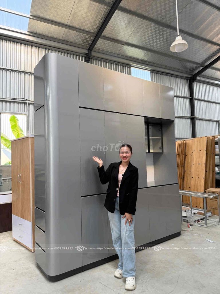 Tủ nhựa thiết kế bo cong cao cấp, hiện đại. Mua bán Tủ, kệ gia đình tại Quận Thanh Khê Đà Nẵng được đăng bởi Nội thất bếp trọn gói TST  hình 1