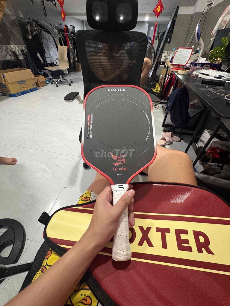 Vợt Pickleball Soxter Lạc Hồng Đỏ, Đen, Trắng. Mua bán Đồ thể thao, Dã ngoại tại Quận Bình Thạnh Tp Hồ Chí Minh được đăng bởi Hoặc Hảo hình 1
