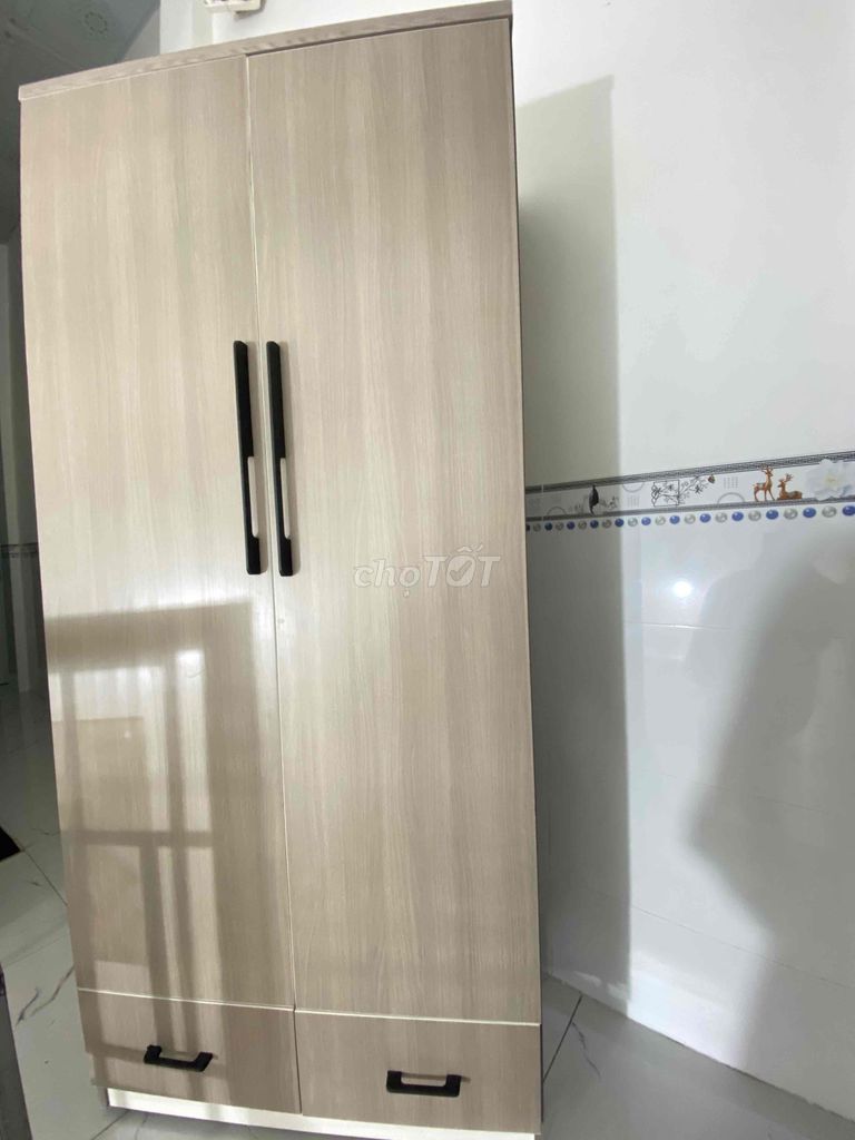 Tủ quần áo gỗ 2 cánh 2 ngăn. Mua bán Tủ, kệ gia đình tại Thành phố Long Xuyên An Giang được đăng bởi andrey hình 1
