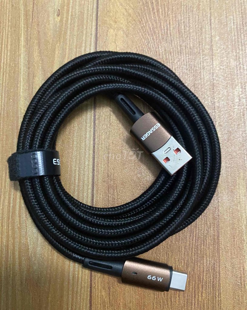 Dây sạc điện thoại essager USB type C 2 mét #65k