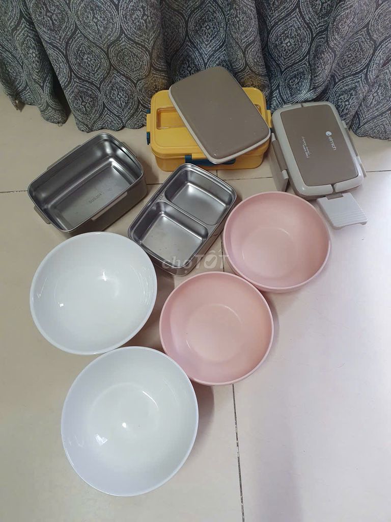 Thanh lý combo hộp cơm + tô cơm gia đình. Mua bán Dụng cụ nhà bếp tại Quận Gò Vấp Tp Hồ Chí Minh được đăng bởi Thu hình 1