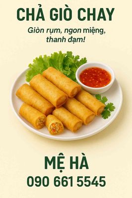 chả giò chay nhân nấm. Mua bán Đồ ăn, thực phẩm và các loại khác tại Quận 3 Tp Hồ Chí Minh được đăng bởi Hà hoàng