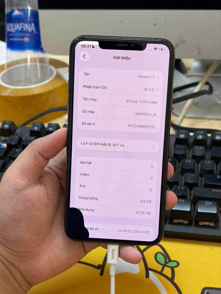 Apple iPhone 11 Pro Max 64GB Xám. Mua bán Điện thoại tại Quận 10 Tp Hồ Chí Minh được đăng bởi Hội Đồ Điện Tử hình 1