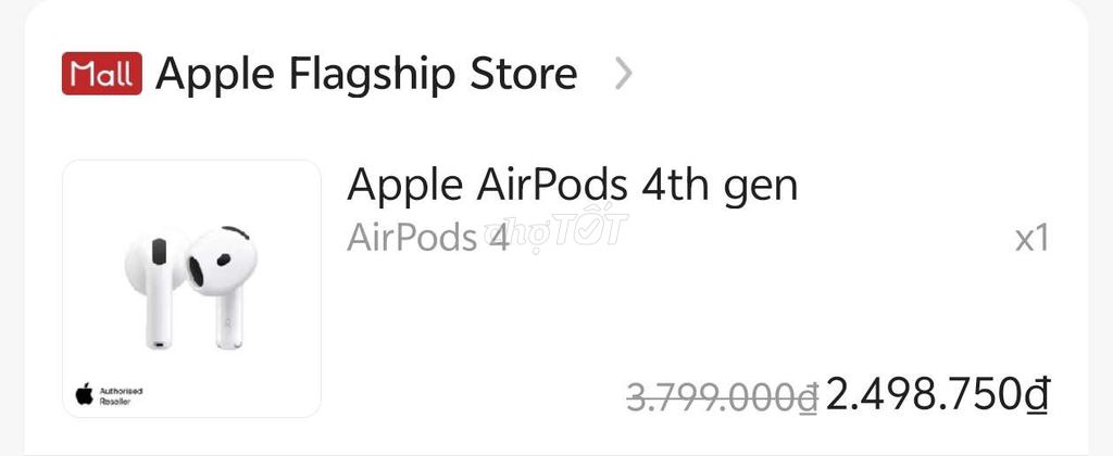 Tai nghe Apple AirPods 4th gen Trắng. Mua bán Tivi, Âm thanh tại Huyện Đông Anh Hà Nội được đăng bởi Ngọc Sơn hình 1