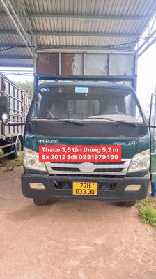 xe thaco forlan 3,2 tấn thùng 5,1 m,sx 2012