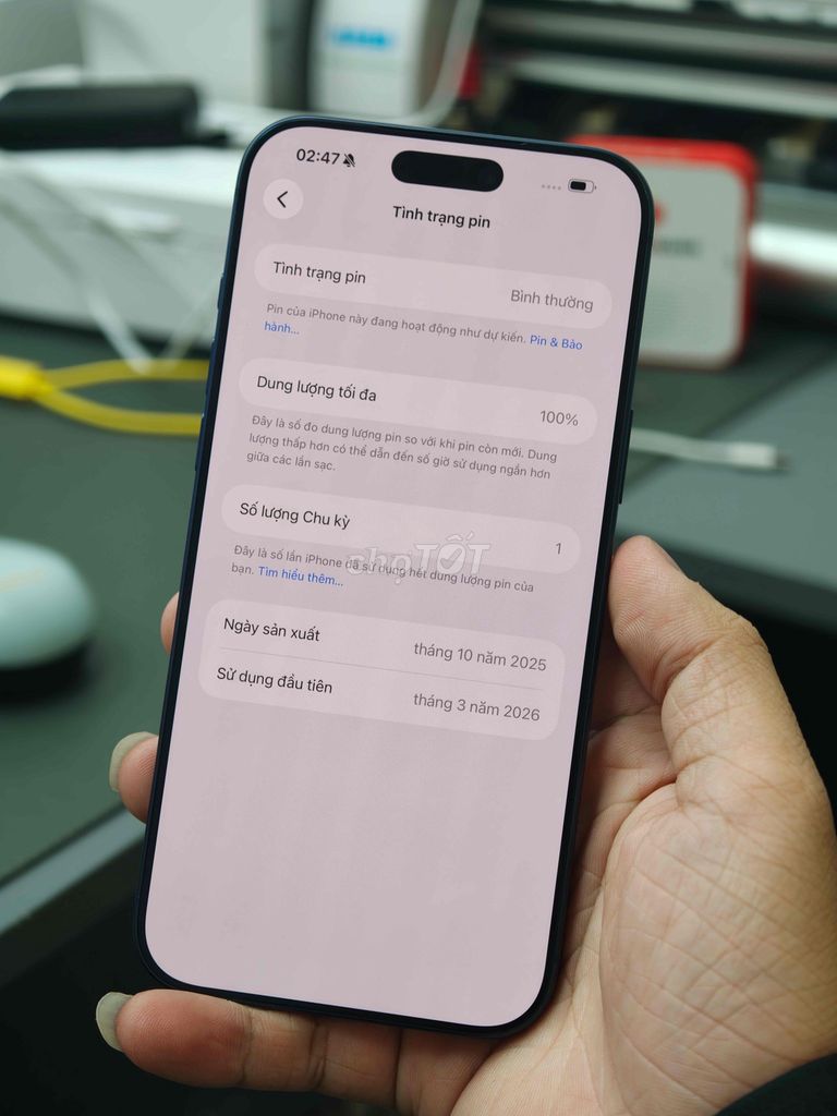 17Promax 512G xanh sạc 1 lần như mới. Mua bán Điện thoại tại Quận Lê Chân Hải Phòng được đăng bởi AP Store 444 Tô Hiệu Lê Chân Hải Phòng hình 1