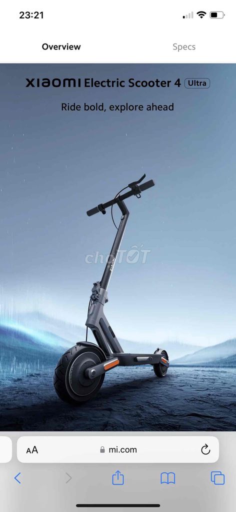 Scooter Xiaomi 4 Ultra. Mua bán Xe điện tại Quận Nam Từ Liêm Hà Nội được đăng bởi Duy Phung Duc hình 1