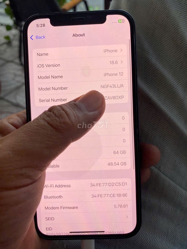 iPhone 12 64GB Đen. Mua bán Điện thoại tại Huyện Lai Vung Đồng Tháp được đăng bởi mì tôm hình 1