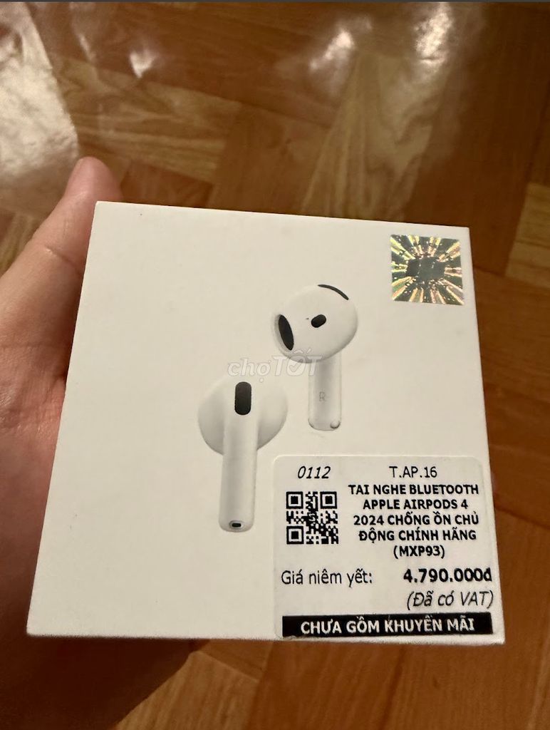 Apple Airpods 4 bản chống ồn new seal