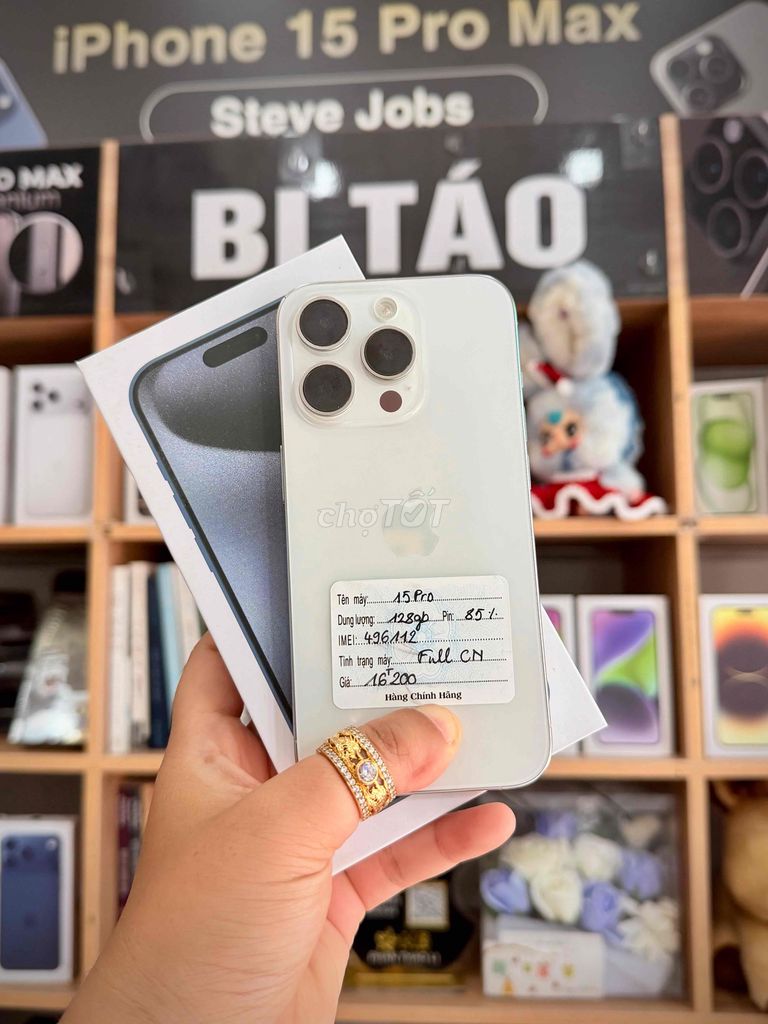 iPhone 15 Pro 128GB Trắng. Mua bán Điện thoại tại Thành phố Long Xuyên An Giang được đăng bởi Bi Táo Store hình 1