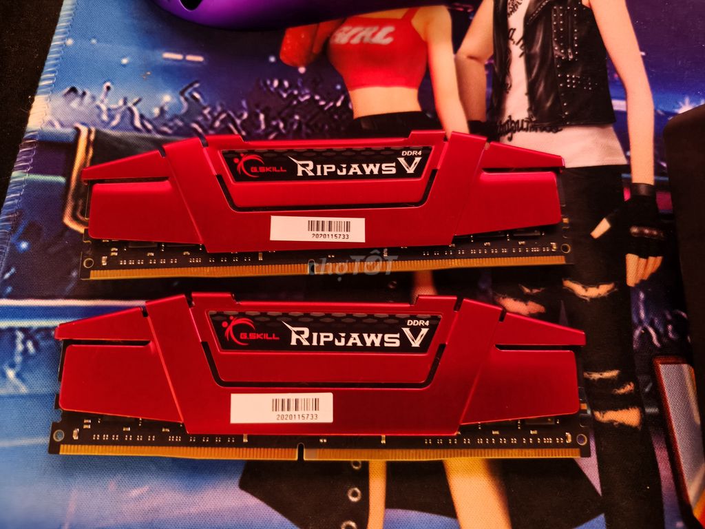 Kit Ram Gskill Ripjaws DDR4 bus 3000 16gb  8x2 đỏ. Mua bán Linh kiện (RAM, Card...) tại Quận Hoàn Kiếm Hà Nội được đăng bởi Xuân Thanh hình 1