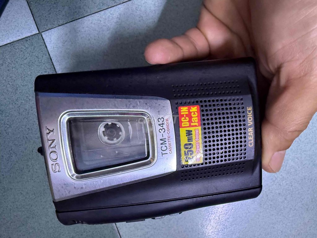 Máy ghi âm Sony TCM-343 Đen. Mua bán Tivi, Âm thanh tại Quận Tân Phú Tp Hồ Chí Minh được đăng bởi Trung hình 1