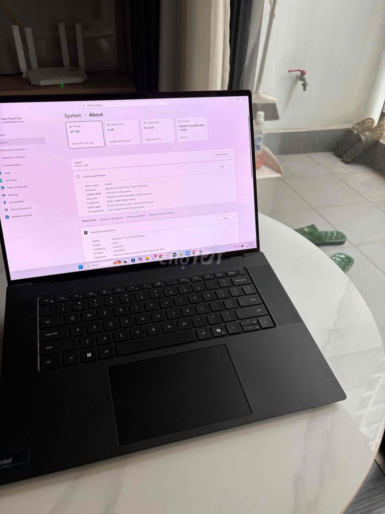 Dell Precision 5690 Ultra 7 32GB/512GB OLED Xám. Mua bán Laptop tại Huyện Gia Lâm Hà Nội được đăng bởi Đoàn Thanh Văn hình 1