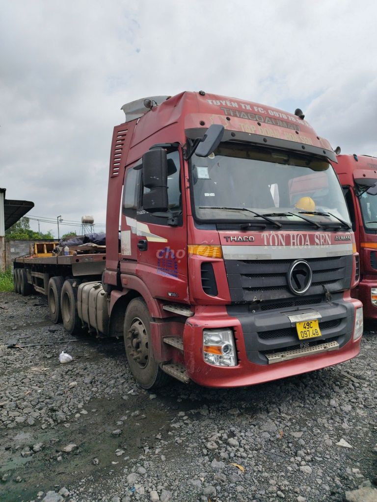 Thaco Auman - Đời 2015  Đỏ - 70% - Tải hàng 15 tấn. Mua bán Xe tải, xe ben tại Thị xã Phú Mỹ Bà Rịa - Vũng Tàu được đăng bởi An Nguyễn Quách Tấn hình 4