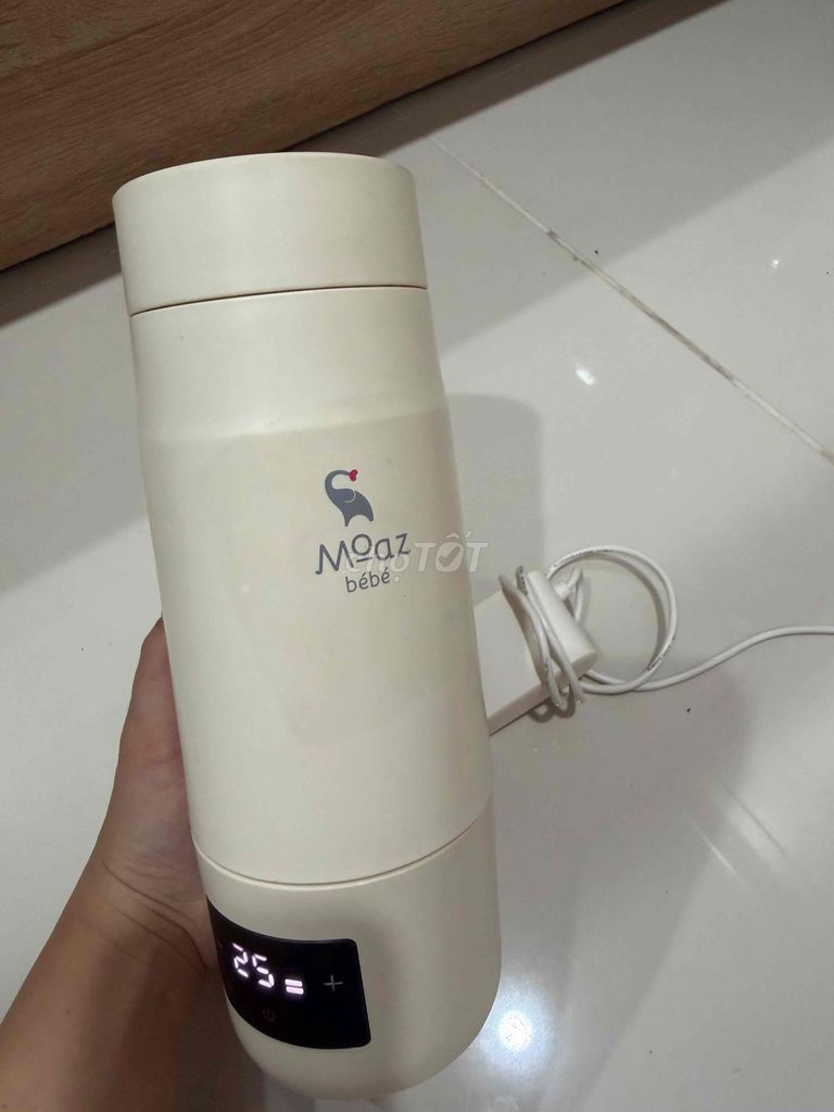 Bình hâm sữa Moaz Bébé Trắng kem. Mua bán Mẹ và bé tại Quận 10 Tp Hồ Chí Minh được đăng bởi Cà Chua hình 1