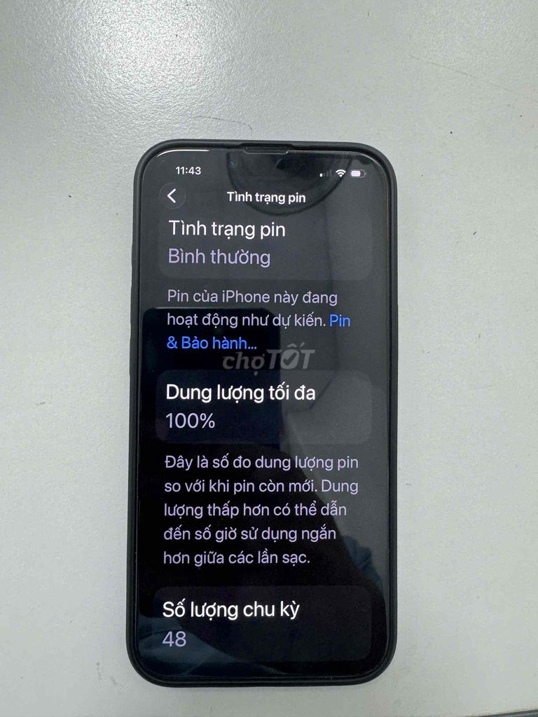 Apple iPhone 16e Đen 100% pin. Mua bán Điện thoại tại Quận Hải An Hải Phòng được đăng bởi Tuấn Anh hình 1