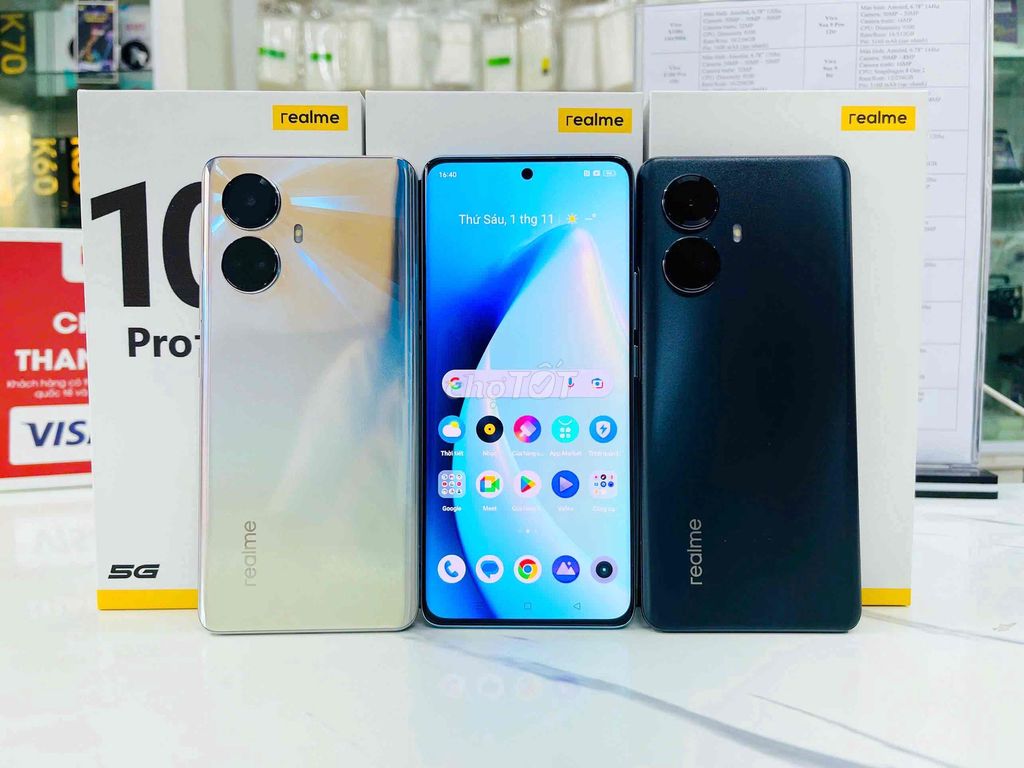 Realme 10 Pro Plus 5G Màn Cong Mới Fullbox Cực Đep