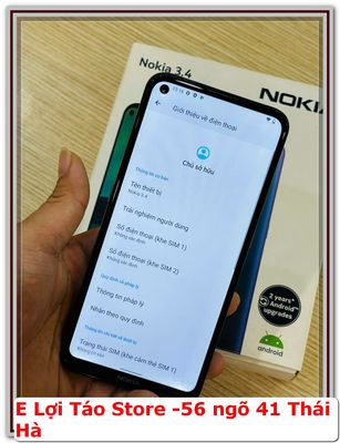 E pass NOKIA 3.4 4/64GB CHÍNH HÃNG FULLBOX. Mua bán Điện thoại tại Quận Đống Đa Hà Nội được đăng bởi Nguyễn Tiến Lợi