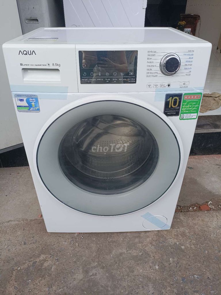 Máy giặt Aqua 8.5kg inverter mới 95% giặt sạch. Mua bán Máy giặt tại Quận Gò Vấp Tp Hồ Chí Minh được đăng bởi Lê Cường  hình 1