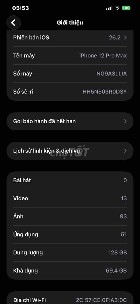 Apple iPhone 12 Pro Max 128GB. Mua bán Điện thoại tại Huyện Tân Lạc Hòa Bình được đăng bởi Trực Đinh hình 1