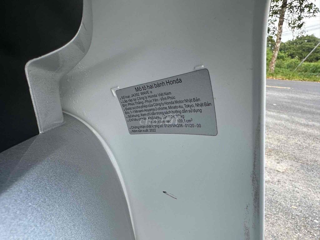 Honda Wave A110 2022 Trắng 10000 km. Mua bán Xe máy tại Huyện Thạnh Phú Bến Tre được đăng bởi XE MÁY MINH TÂN hình 5