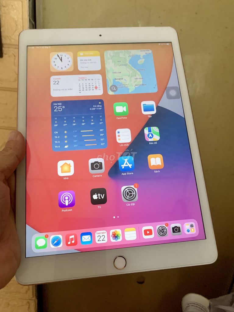 BÁN IPAD GEN 8 4G LTE Wi-Fi 32GB MÀU GOLD ĐẸP