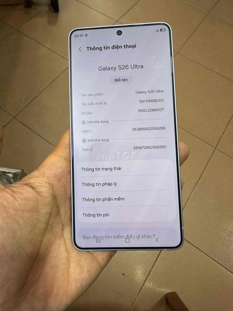 Samsung Galaxy S26 Ultra 256GB Xanh FPTshop rẻ. Mua bán Điện thoại tại Quận Bắc Từ Liêm Hà Nội được đăng bởi Mạnh hình 1