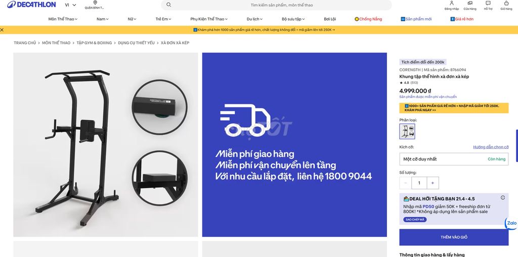 Thanh lý ghế và khung tập thể hình Decathlon. Mua bán Đồ thể thao, Dã ngoại tại Quận Tân Bình Tp Hồ Chí Minh được đăng bởi trananh pham hình 1