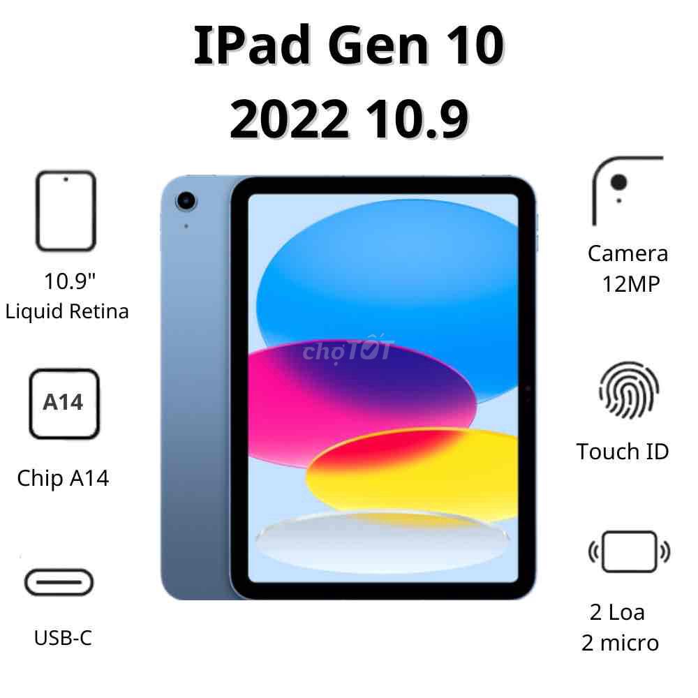 ⚡️ ipad Gen 10 - Còn bảo hành như MỚI !