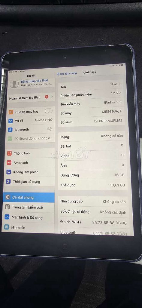 Apple iPad mini 2 16GB Xám. Mua bán Máy tính bảng tại Quận Hoàn Kiếm Hà Nội được đăng bởi Hậu hình 1