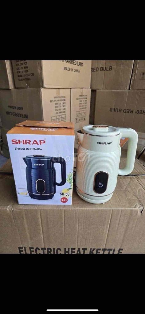 Ấm siêu tốc sharp 3,2L  siêu to mà sịn sò, đẹp mê