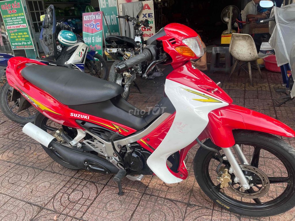 Suzuki Satria Đỏ Trắng. Mua bán Xe máy tại Thành phố Vĩnh Long Vĩnh Long được đăng bởi Đạt  hình 4