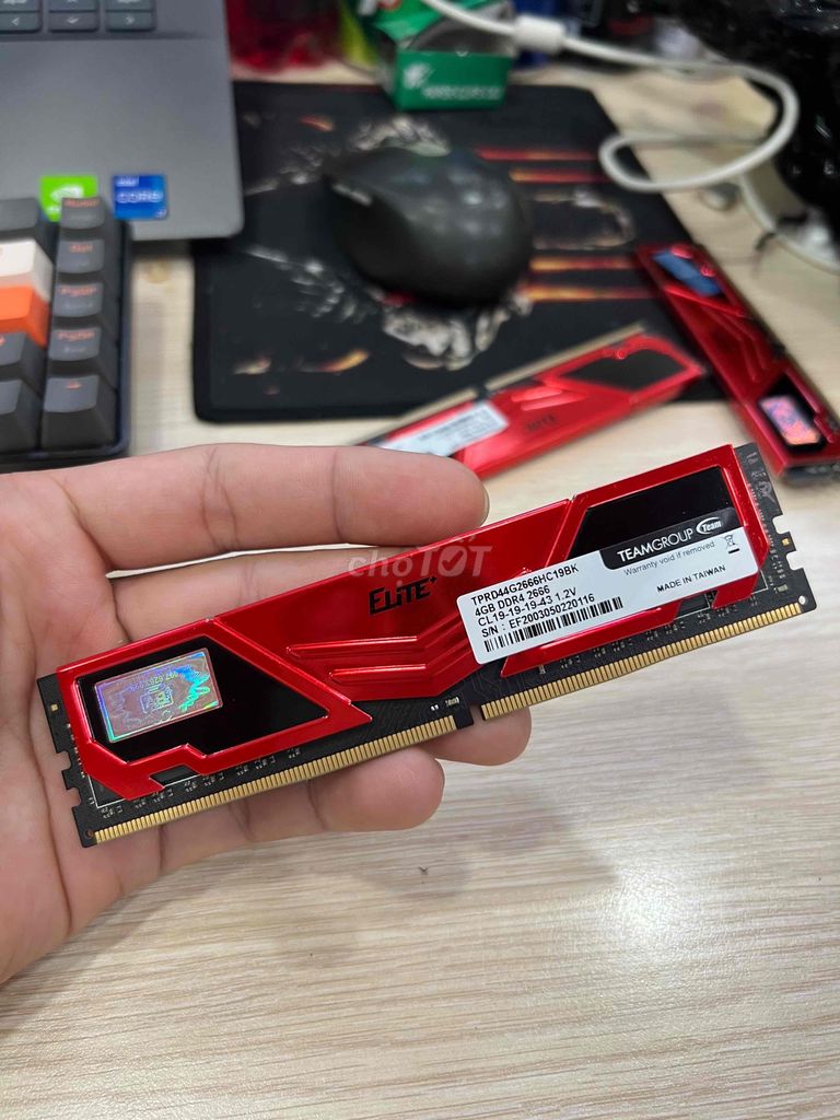 Ram PC ddr4 4gb bus 2400, 2666 có tản nhiệt