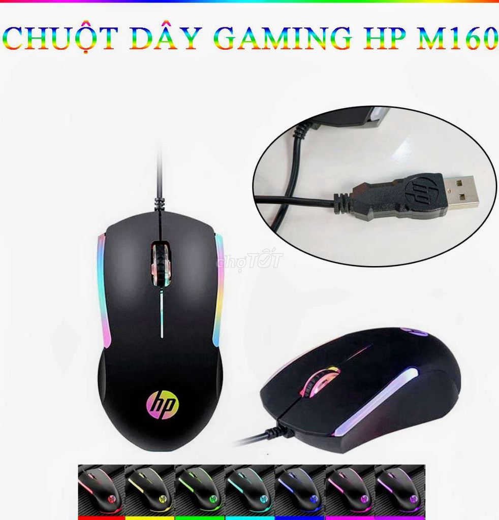 Chuột Game thủ HP M160 Tự Đổi Màu. Mua bán Phụ kiện (Màn hình, Chuột...) tại Thành phố Biên Hòa Đồng Nai được đăng bởi Phạm Quỳnh hình 1