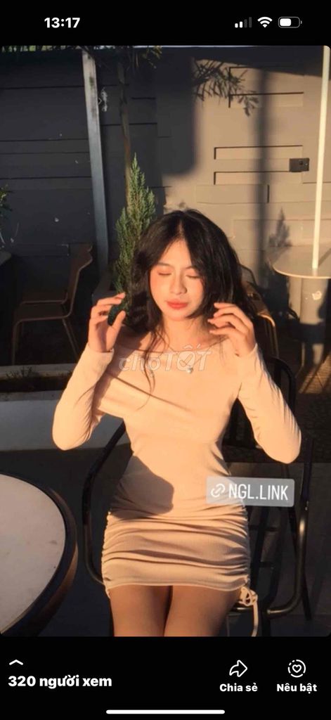 Đầm body nữ mềm mịn trễ vai. Mua bán Quần áo tại Huyện Xuân Lộc Đồng Nai được đăng bởi tâm như hình 1