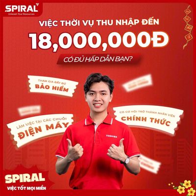 [HẠ LONG] - TUYỂN NHÂN VIÊN THỜI VỤ TOSHIBA