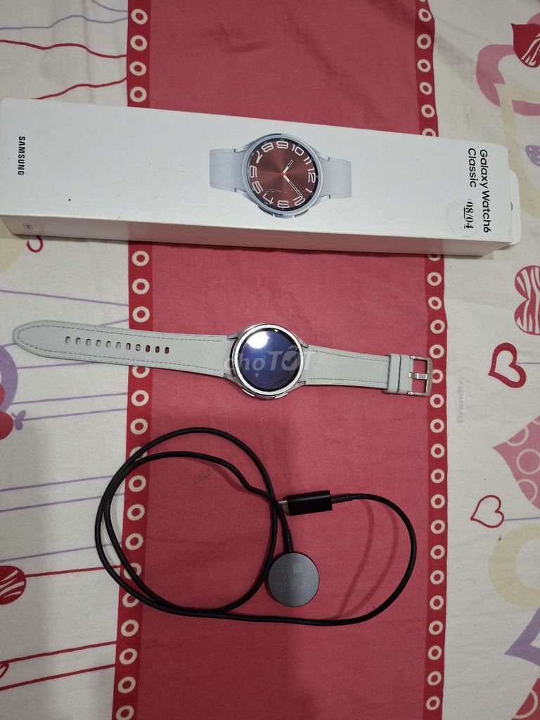 Samsung Galaxy Watch6 Classic Trắng. Mua bán Thiết bị đeo thông minh tại Thành phố Mỹ Tho Tiền Giang được đăng bởi Tân Lê hình 1