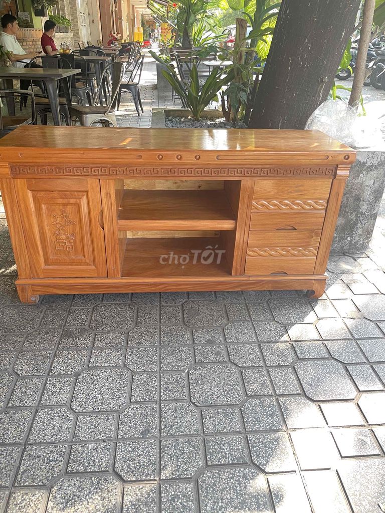 Kệ tivi gỗ xoan đào 140x40x70cm. Mua bán Tủ, kệ gia đình tại Quận Tân Phú Tp Hồ Chí Minh được đăng bởi Thu Hồng hình 1