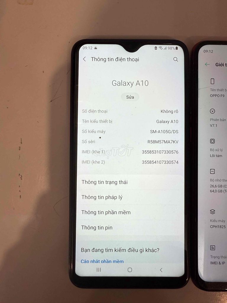 galaxy a10, redmi 9A, oppo F9. Mua bán Điện thoại tại Quận Hà Đông Hà Nội được đăng bởi LỘC hình 1