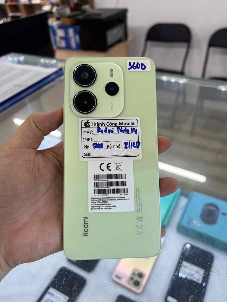 Xiaomi Redmi Note 14 128GB Xanh 99%. Mua bán Điện thoại tại Huyện Bình Chánh Tp Hồ Chí Minh được đăng bởi Thành Công Store hình 1