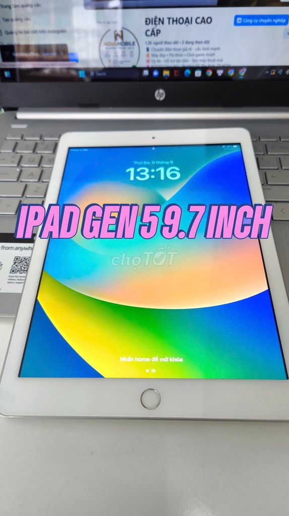 Apple iPad Gen 5 4G WIFI. Mua bán Máy tính bảng tại Quận Tân Bình Tp Hồ Chí Minh được đăng bởi MobileShop Nova hình 1