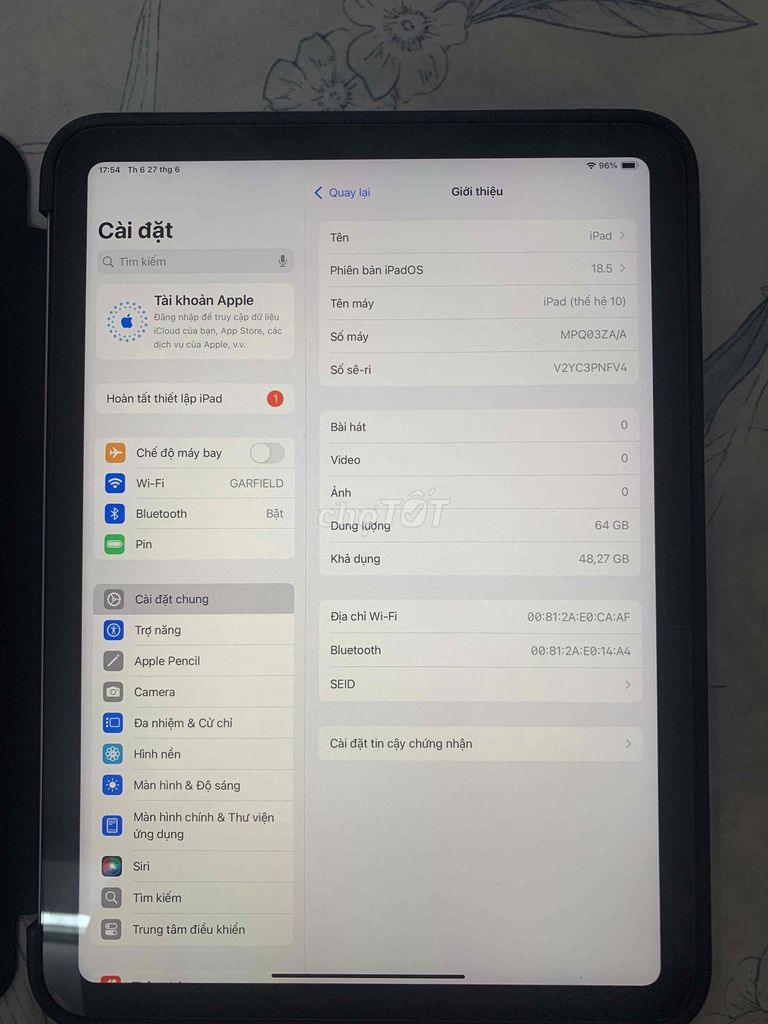 ✅ Lên đời iPad mới, cần pass lại iPad Gen 10