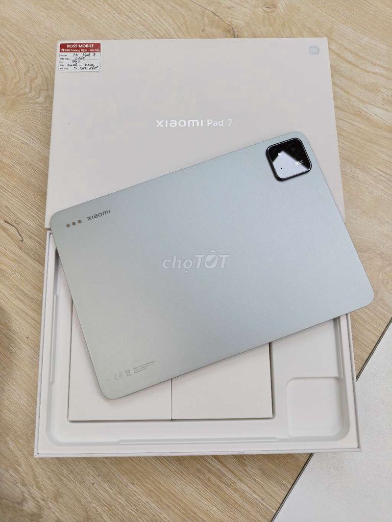 Xiaomi Pad 7 8GB/128GB Xanh chính hãng VN Fullbox. Mua bán Máy tính bảng tại Quận Hai Bà Trưng Hà Nội được đăng bởi Boss Mobile hình 1