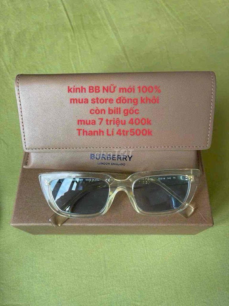 Kính râm Burberry Nữ Nhựa cao cấp. Mua bán Phụ kiện thời trang khác tại Huyện Phong Điền Cần Thơ được đăng bởi Nguyễn Trâm hình 1