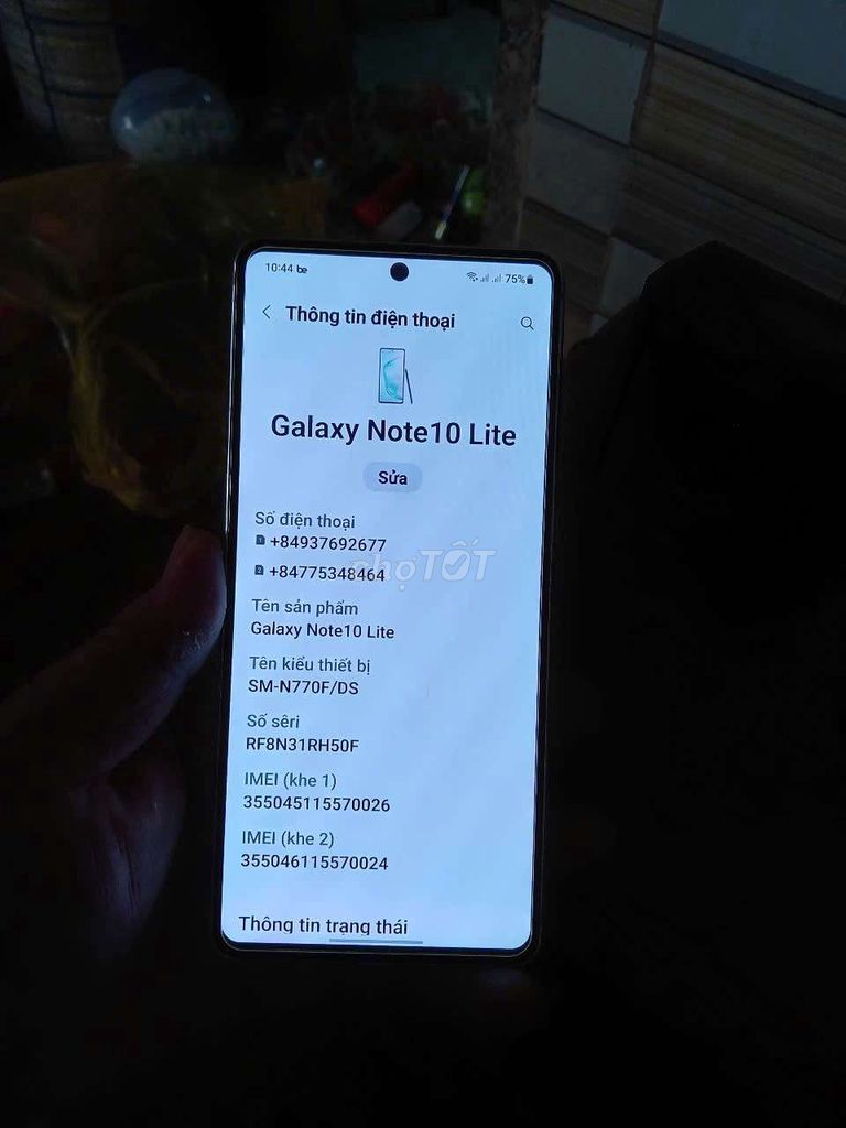 Samsung not 10 lite ( giao lưu)