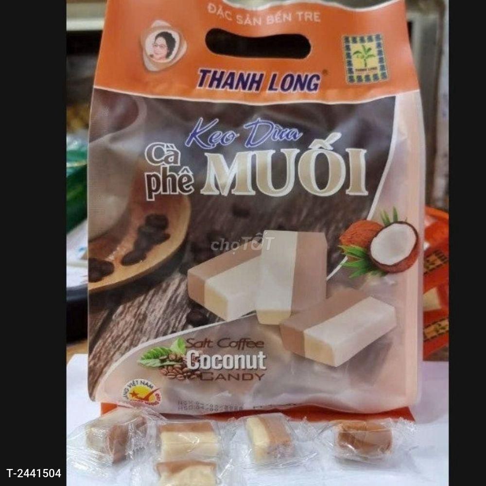 KẸO DỪA CÀ PHÊ MUỐI THANH LONG TÚI 350G TTS. Mua bán Đồ ăn, thực phẩm và các loại khác tại Huyện Thạnh Phú Bến Tre được đăng bởi Siêu thị Anh Tú 88 hình 1
