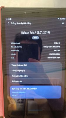 Samsung tab 8 model t295
