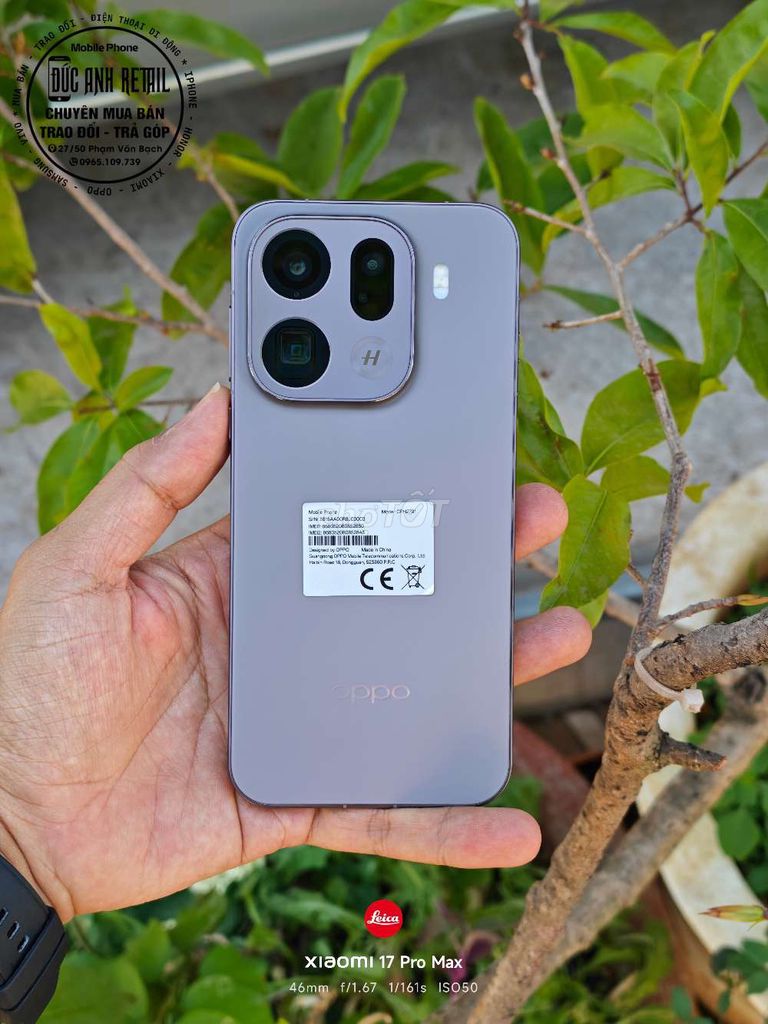 OPPO FIND X9 PRO 512GB Xân. Mua bán Điện thoại tại Thành phố Buôn Ma Thuột Đắk Lắk được đăng bởi Đức Anh Retail hình 1